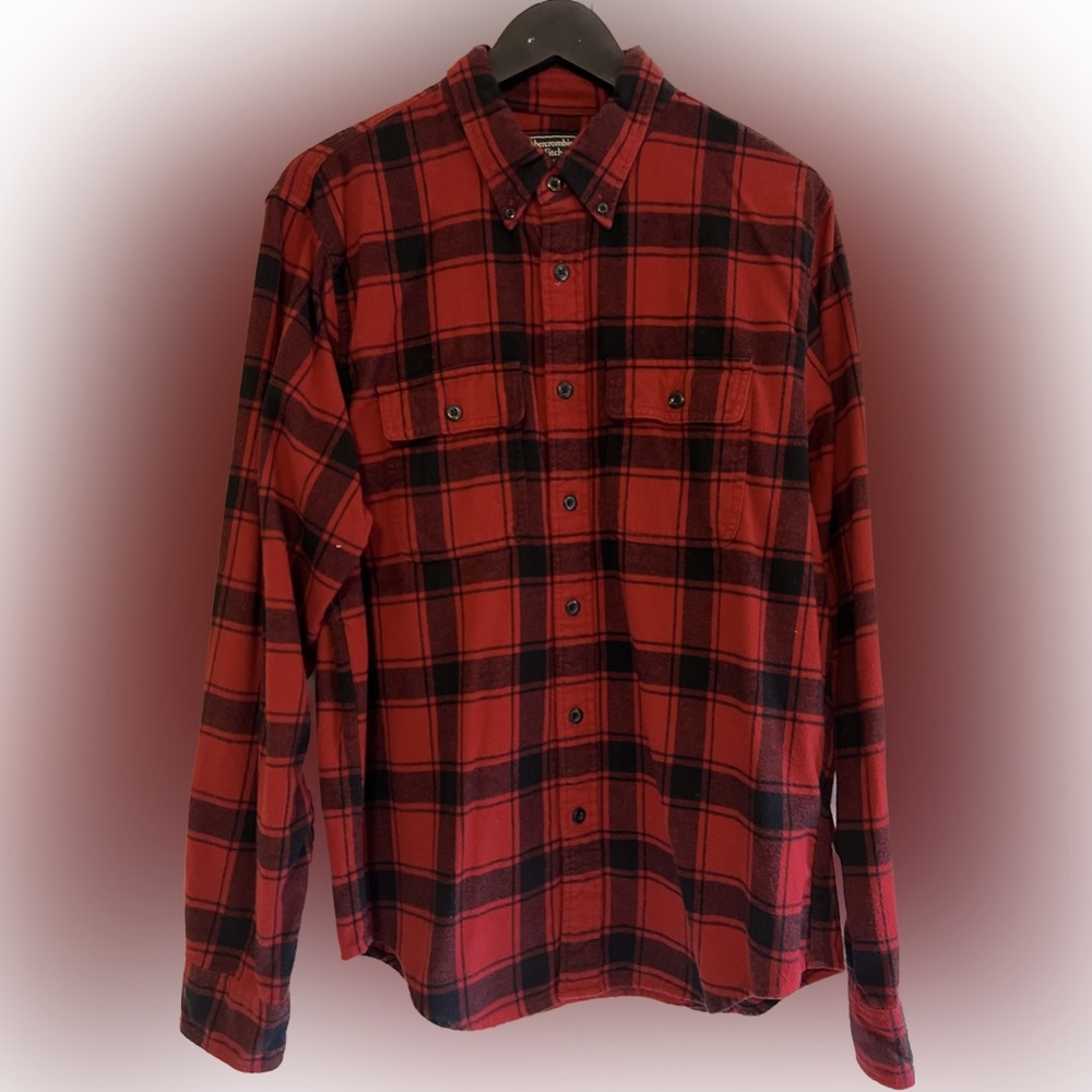 Abercrombie & Fitch Heavyweight Flannel Shirt, Size L